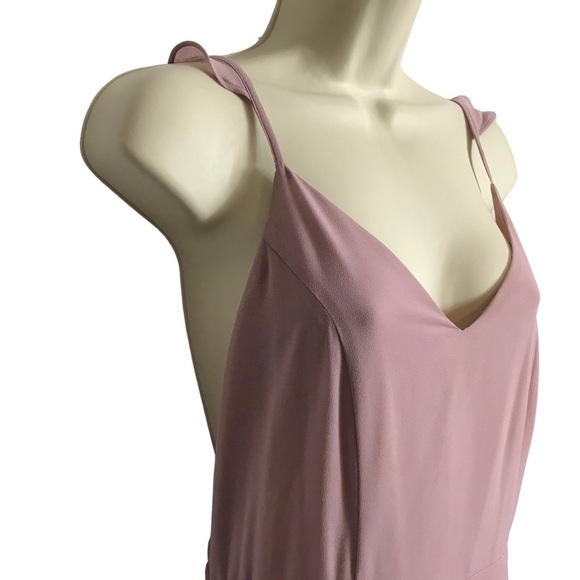 Lulu’s Meteoric Rise Powder Pink Maxi Dress Medium Wedding Formal Prom Event - Picture 5 of 11